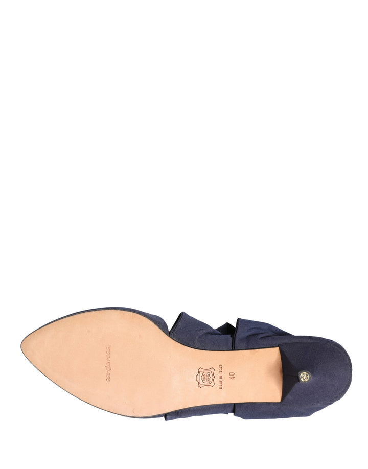 Women’s Dolce &amp; Gabbana Blue Cotton Ankle Boots Shoes