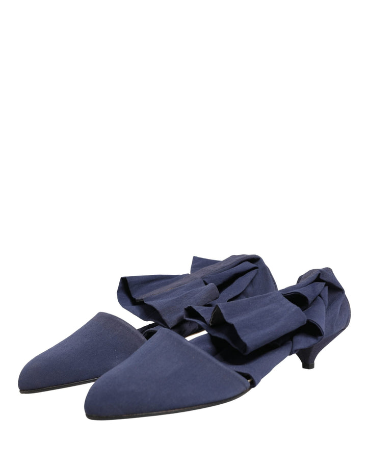 Women’s Dolce &amp; Gabbana Blue Cotton Ankle Boots Shoes