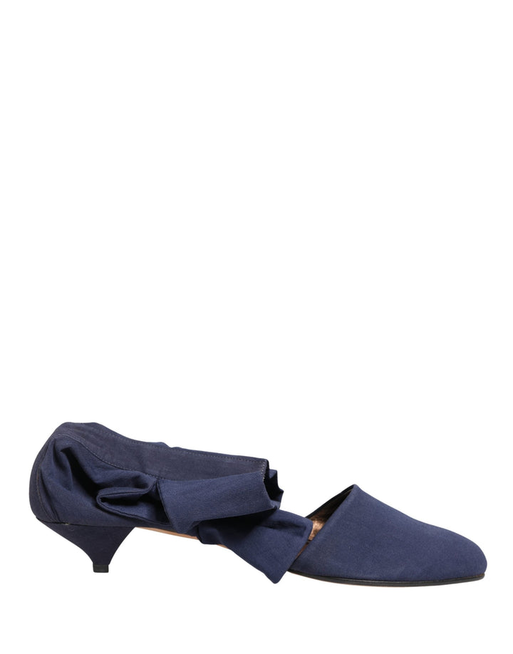 Women’s Dolce &amp; Gabbana Blue Cotton Ankle Boots Shoes