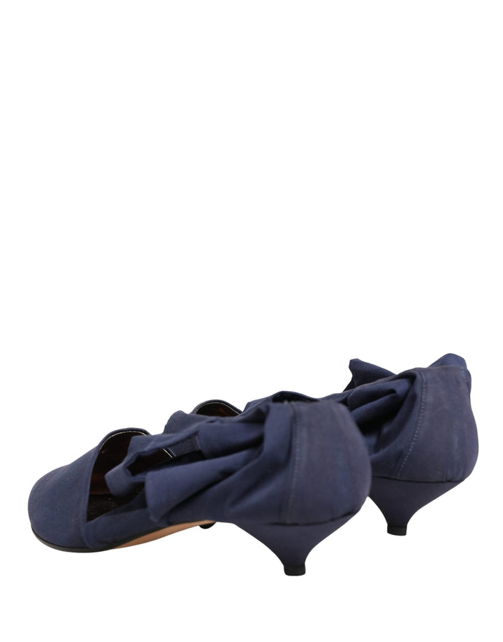 Women’s Dolce &amp; Gabbana Blue Cotton Ankle Boots Shoes