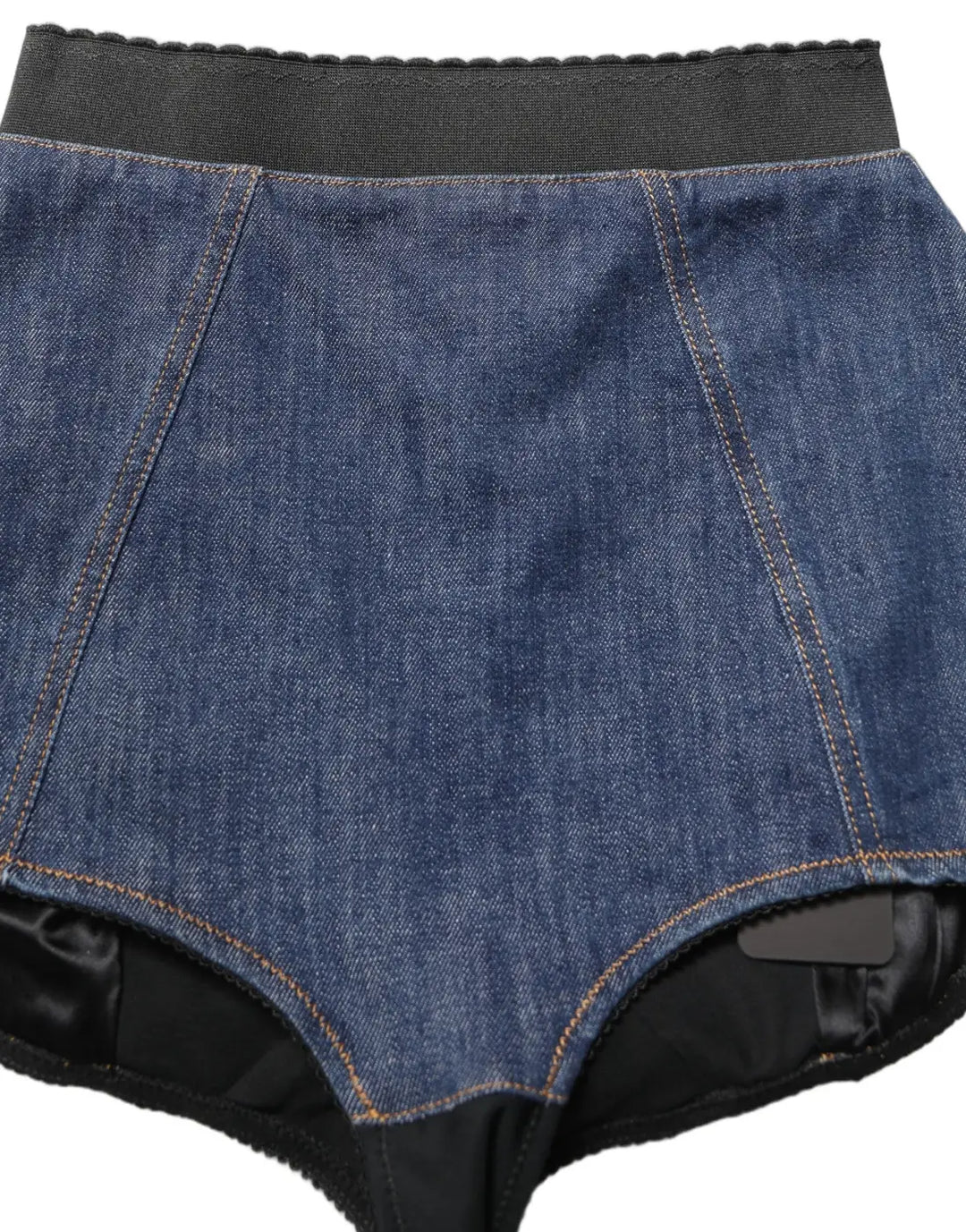 Women’s Dolce &amp; Gabbana Blue Cotton High Waist Denim Hotpants Shorts