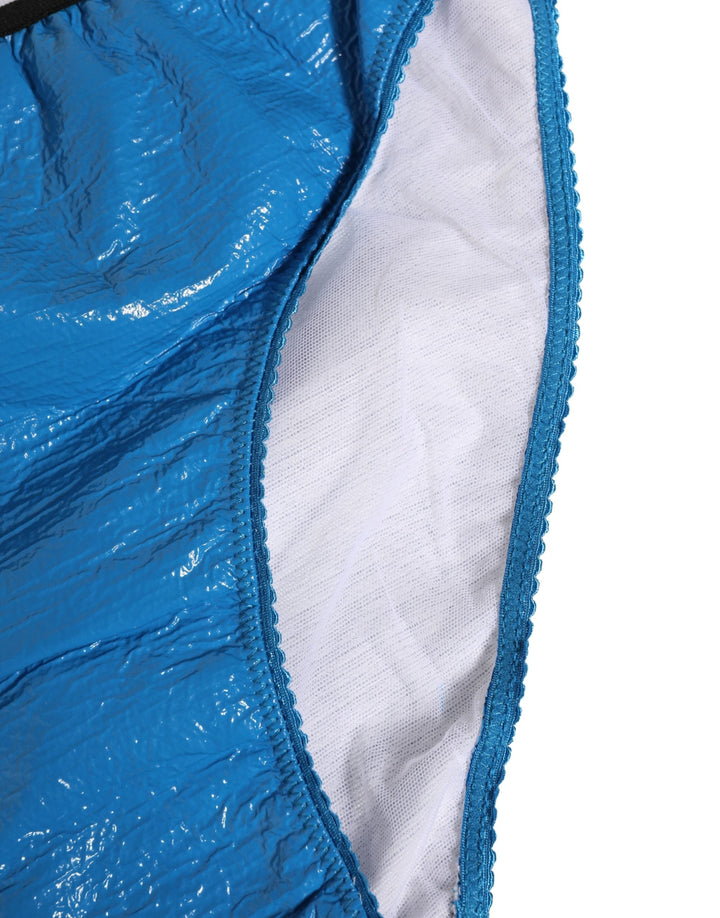 Women’s Dolce &amp; Gabbana Blue Logo Waistband High Waist Brief Underwear