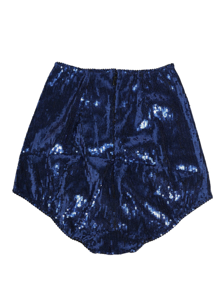 Women’s Dolce &amp; Gabbana Blue Sequined High Waist Girdle Panty Underwear