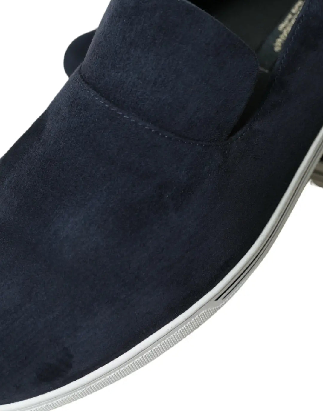 Women’s Dolce &amp; Gabbana Blue Suede Caiman Loafers Saint Tropez Shoes