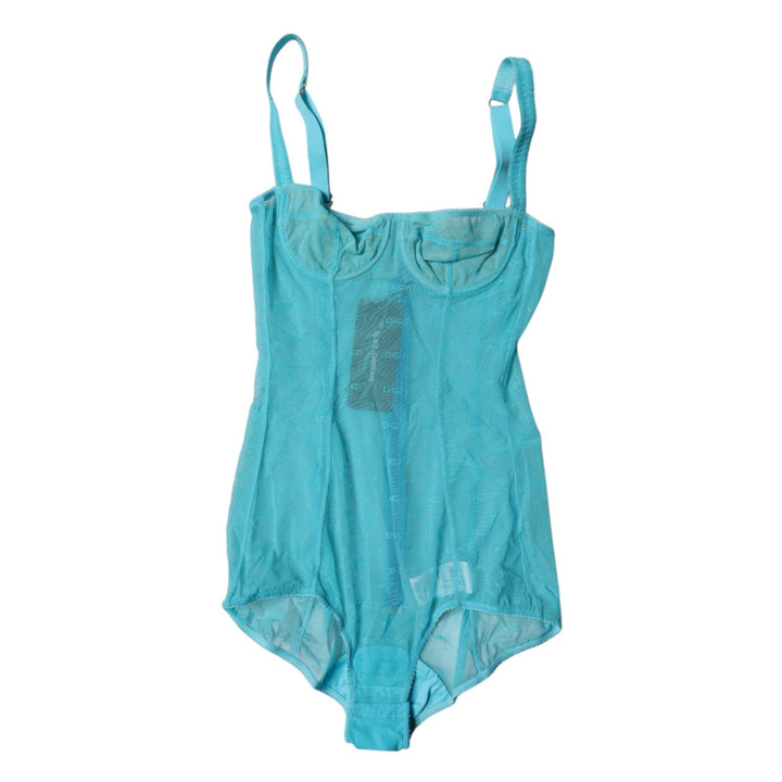 Women’s Dolce &amp; Gabbana Blue Tulle Balconette Bra Bodysuit Underwear
