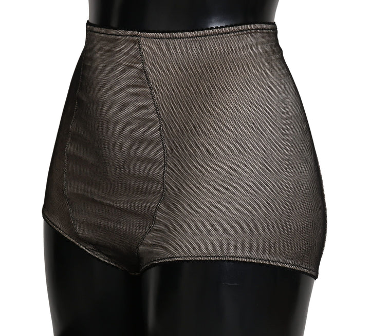 Women’s Dolce &amp; Gabbana Bottoms Underwear Beige with Black Net