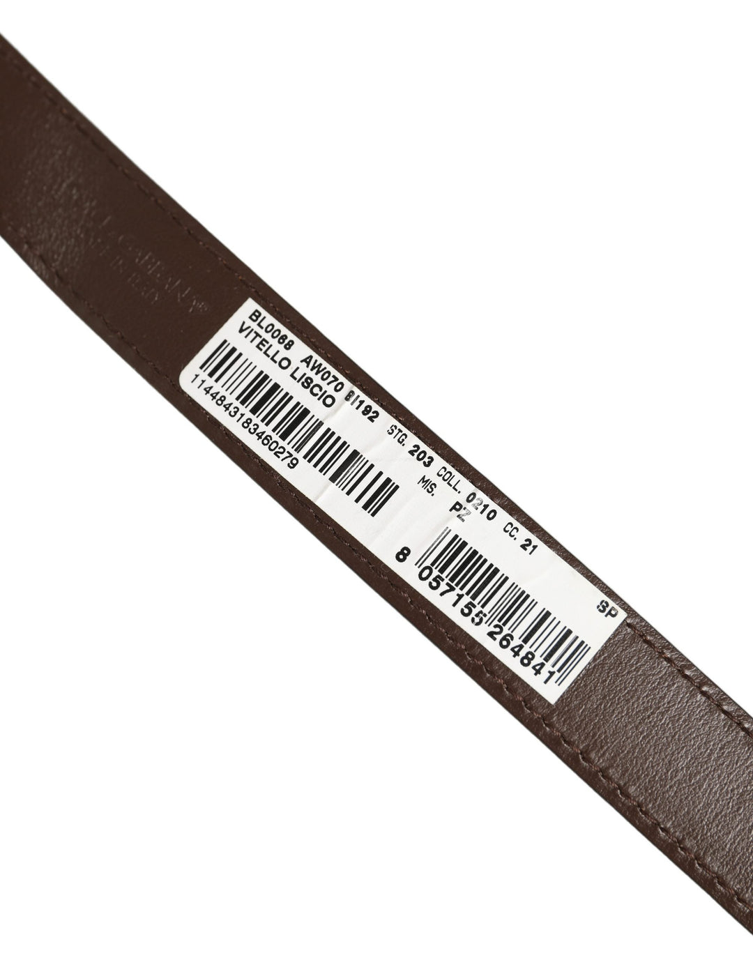 Women’s Dolce &amp; Gabbana Brown Calfskin Leather Gold Buckle Belt Strap Bracelet