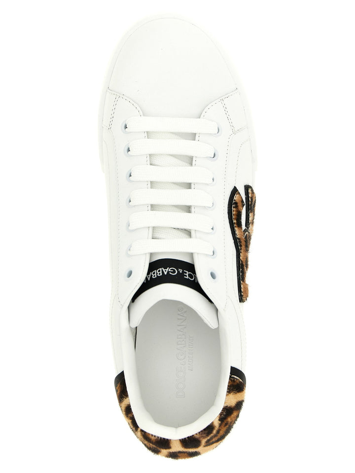 Dolce &amp; Gabbana Brown Calfskin Low Top Sneakers
