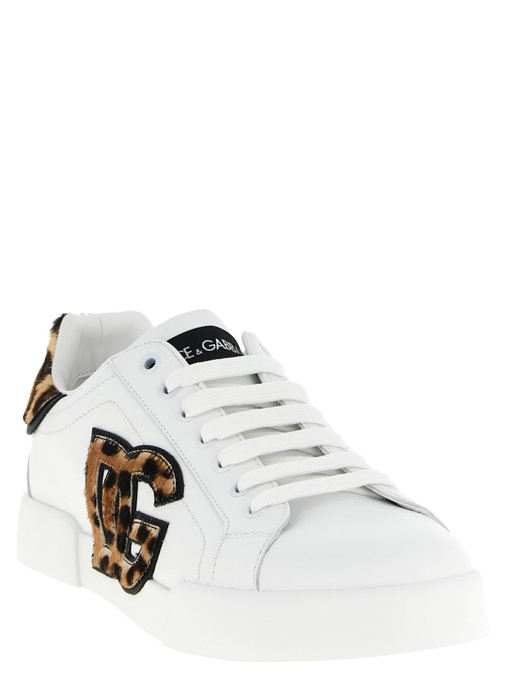 Dolce &amp; Gabbana Brown Calfskin Low Top Sneakers