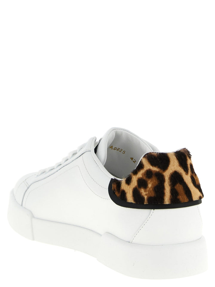 Dolce &amp; Gabbana Brown Calfskin Low Top Sneakers
