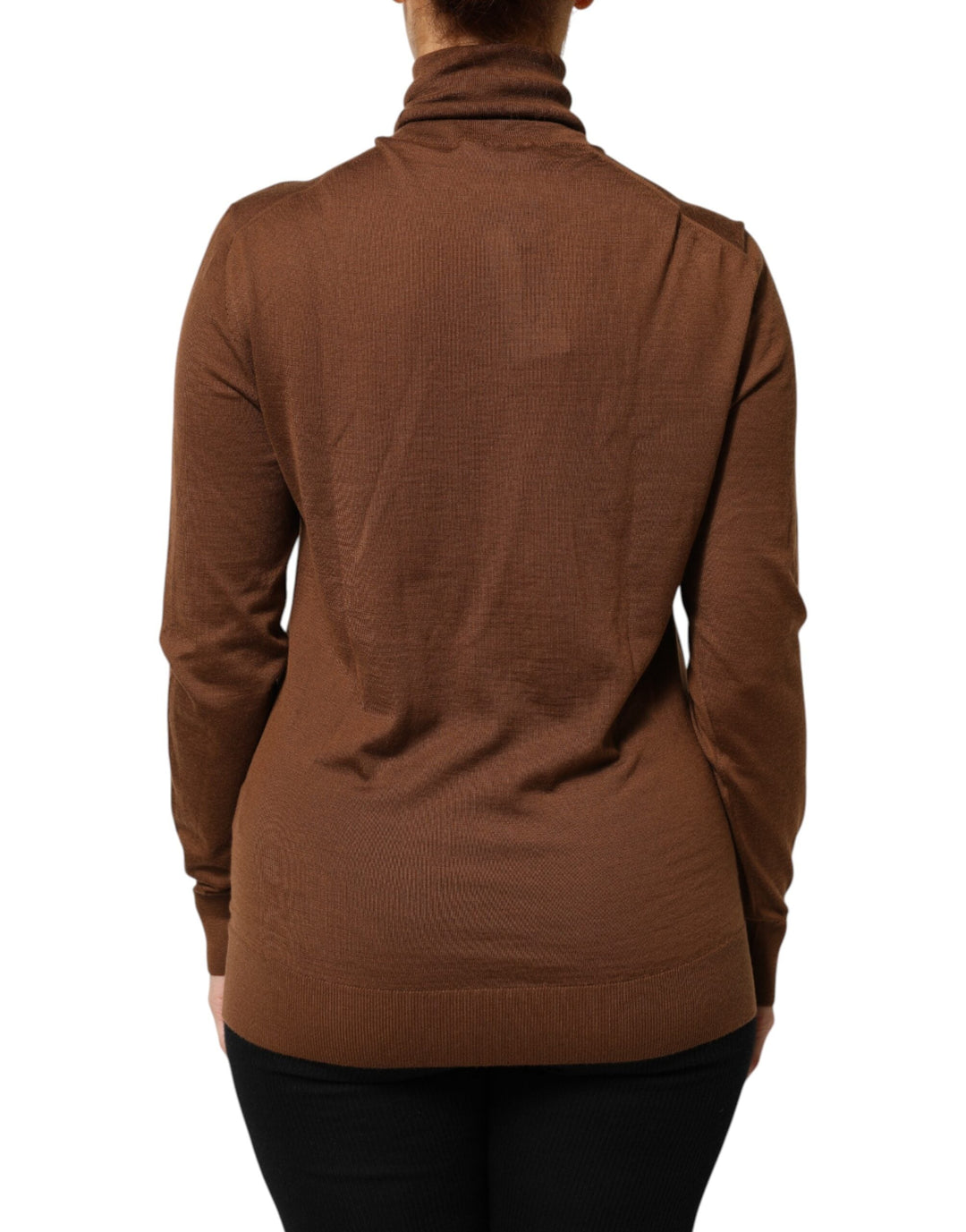 Women’s Dolce &amp; Gabbana Brown Cashmere Turtle Neck Pullover Sweater