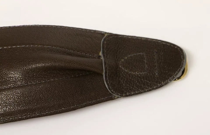 Women’s Dolce &amp; Gabbana Brown D&amp;g Leather Linnen Logo Belt