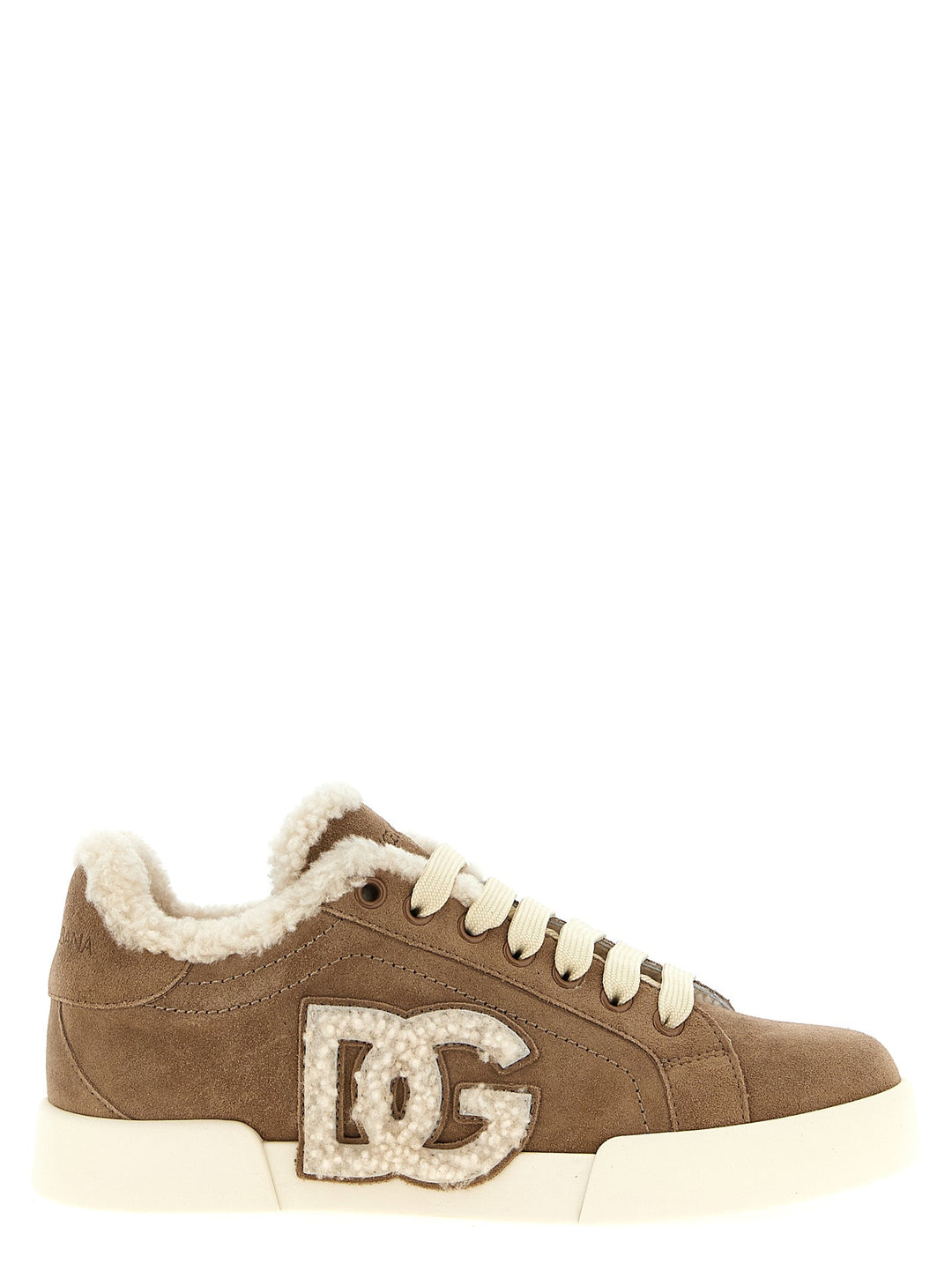 Women’s Dolce & Gabbana Brown Lambskin Sneakers