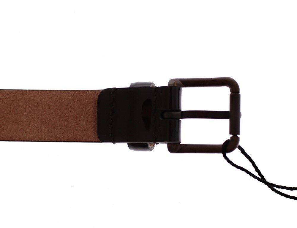 Women’s Dolce &amp; Gabbana Brown Leather Logo Belt Cintura