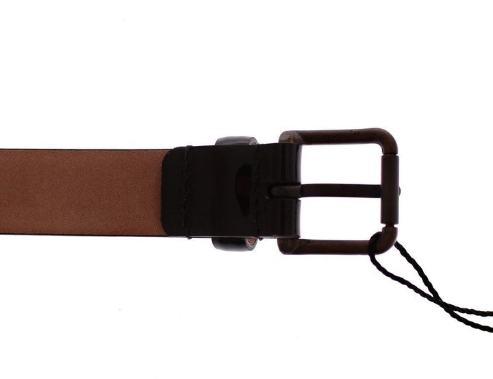Women’s Dolce &amp; Gabbana Brown Leather Logo Belt Cintura