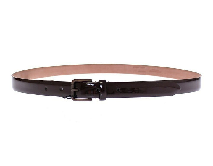 Women’s Dolce &amp; Gabbana Brown Leather Logo Belt Cintura