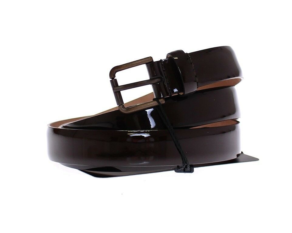 Women’s Dolce &amp; Gabbana Brown Leather Logo Belt Cintura