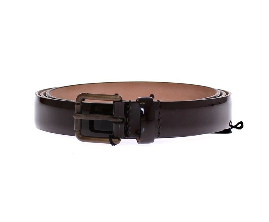 Women’s Dolce &amp; Gabbana Brown Leather Logo Belt Cintura