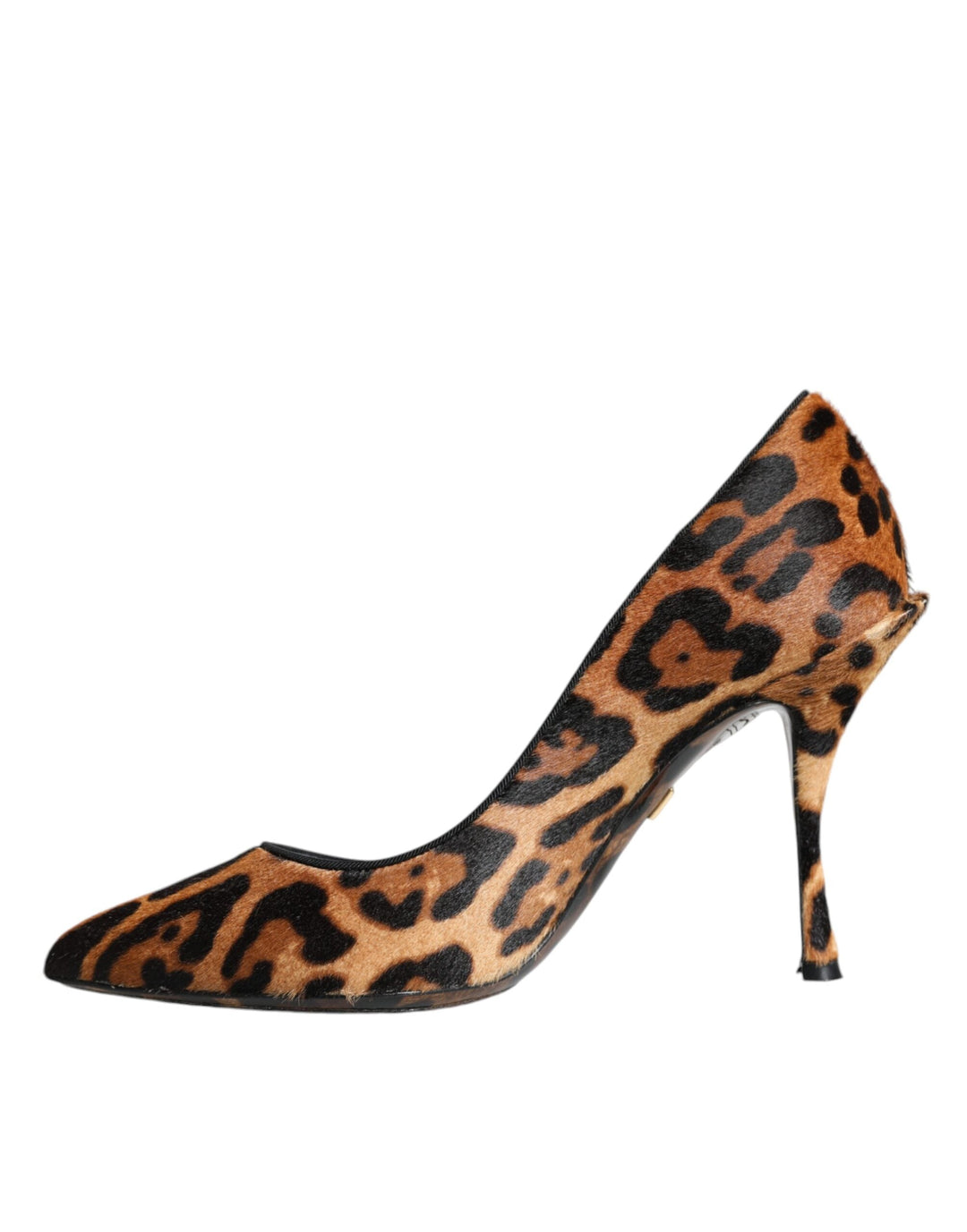 Women’s Dolce &amp; Gabbana Brown Leopard Calf Hair Heels Pumps Shoes