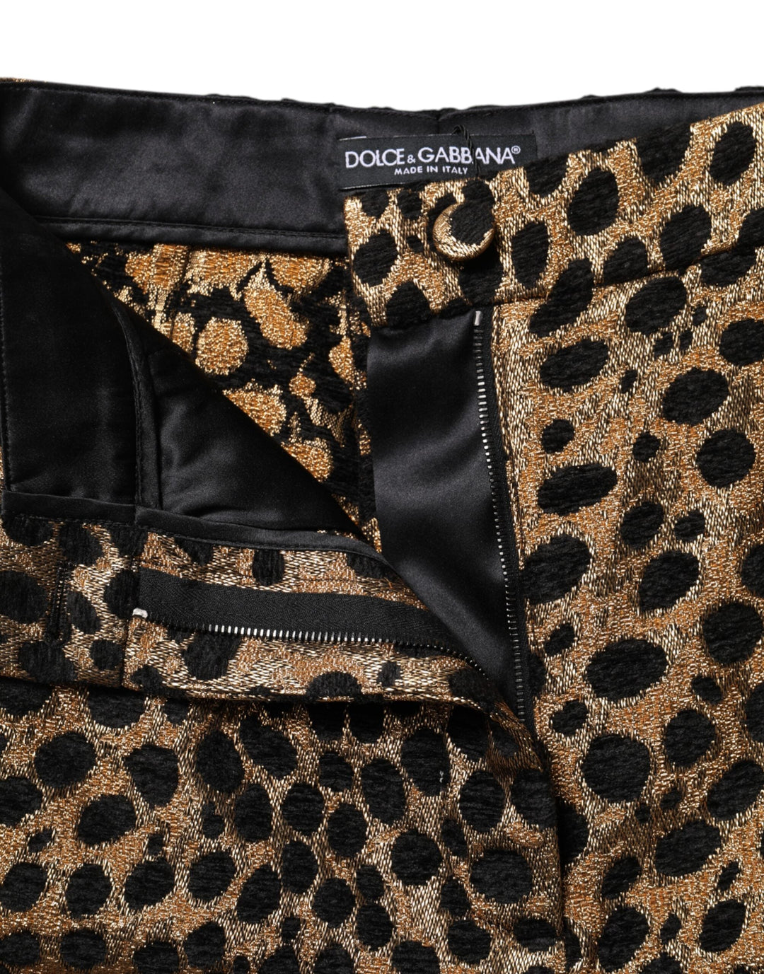 Women’s Dolce &amp; Gabbana Brown Leopard High Waisted Hot Pants Shorts
