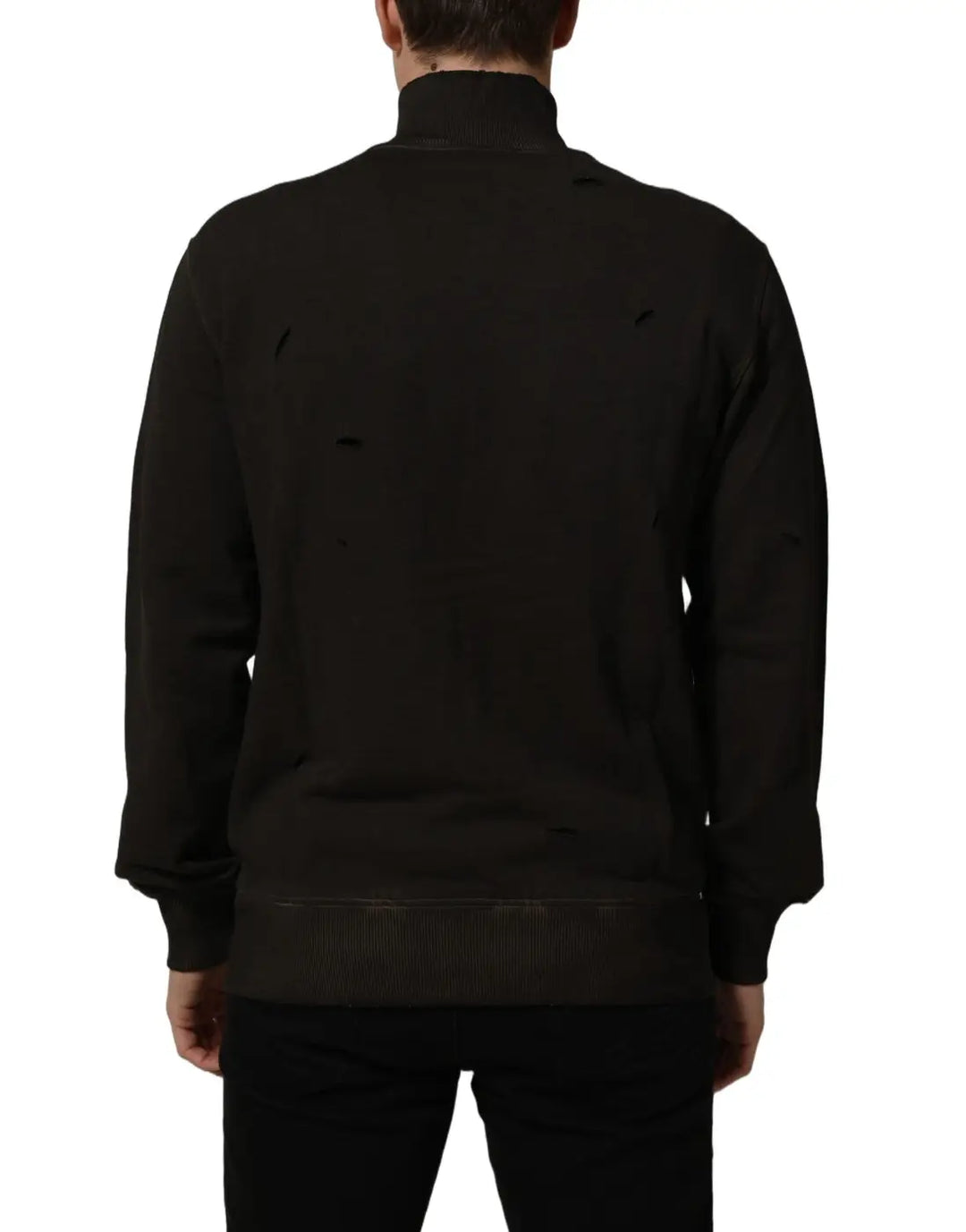 Women’s Dolce &amp; Gabbana Brown Logo Print Full Zip Sweatshirt Sweater