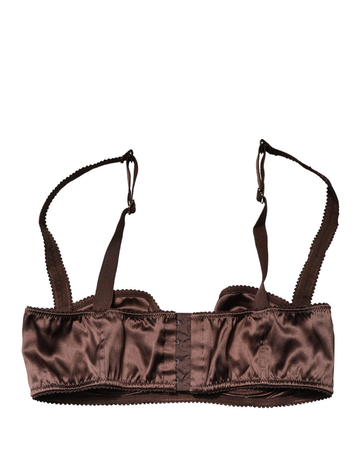 Women’s Dolce &amp; Gabbana Brown Semi-pad Underwire Balconette Underwear