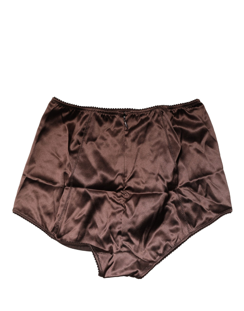 Women’s Dolce & Gabbana Brown Silk Blend High Waist Girdle Panty Underwear