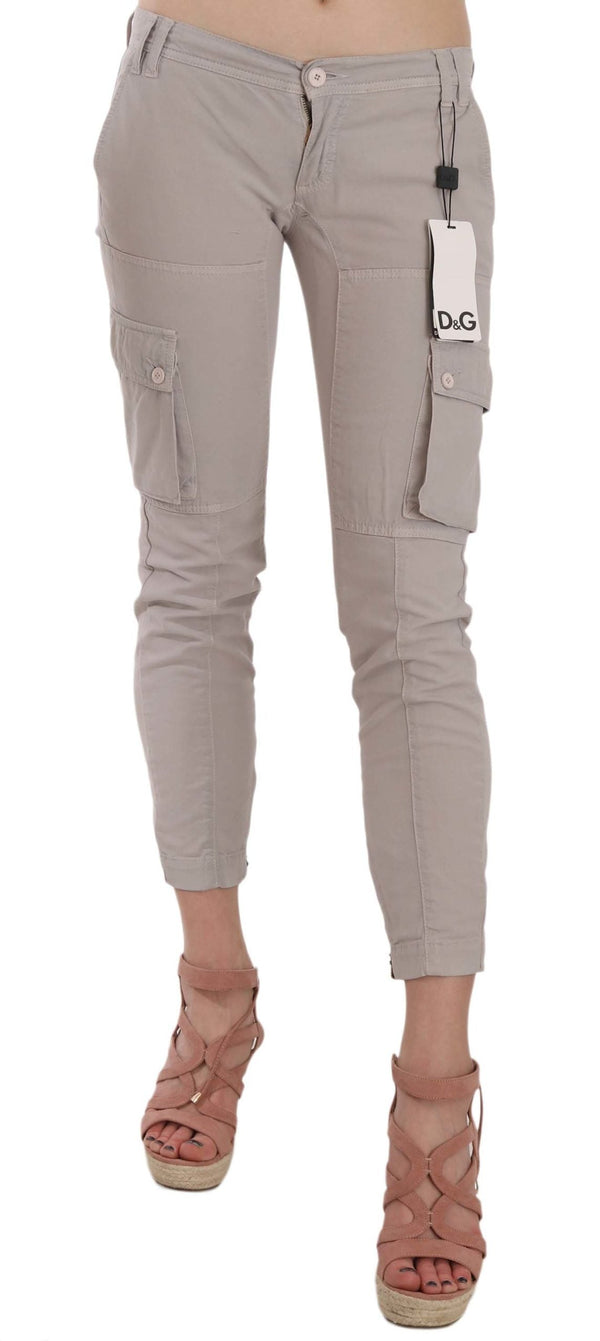 Women’s Dolce & Gabbana Casual Fitted Khaki Trousers Pants