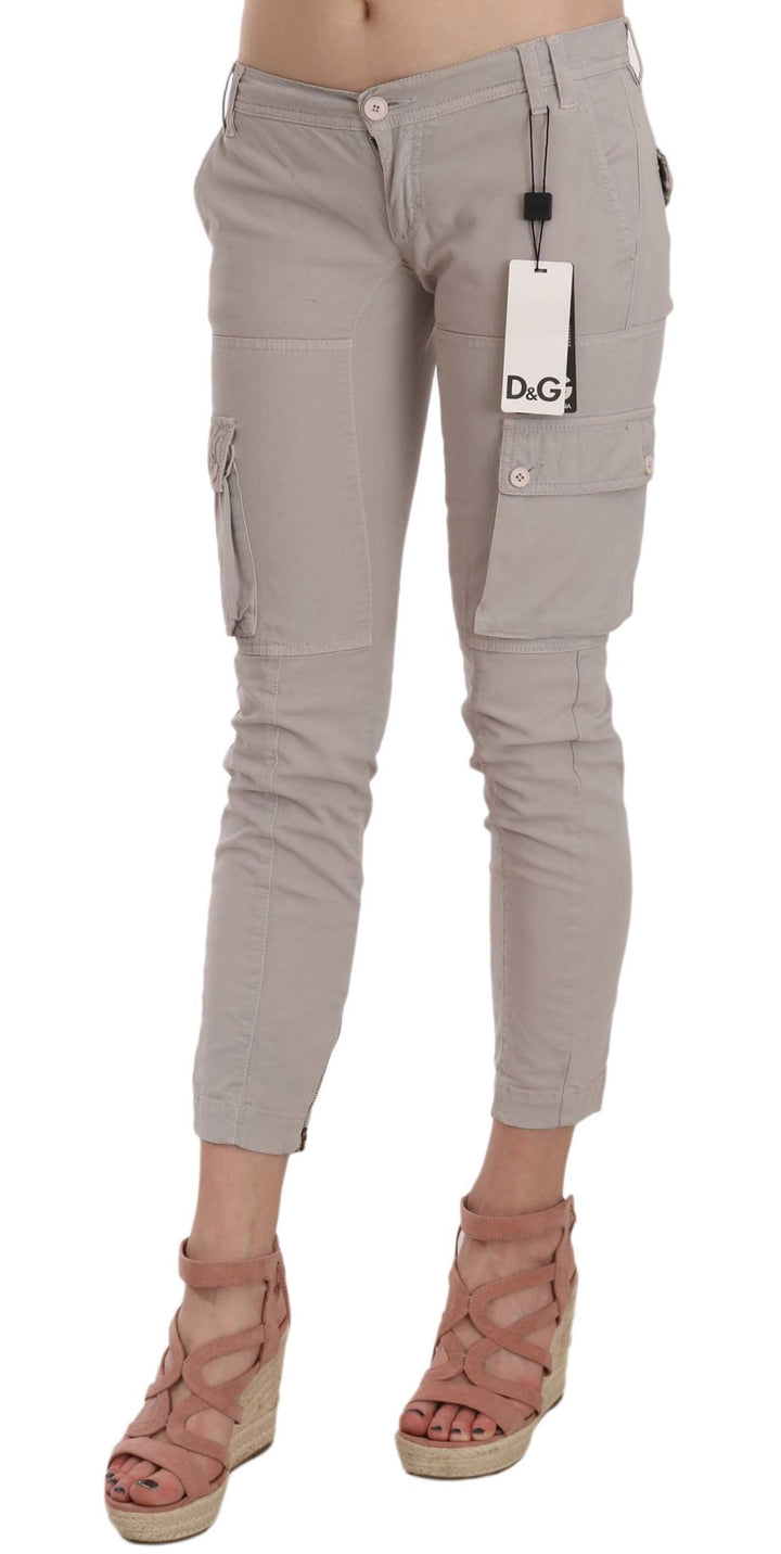 Women’s Dolce &amp; Gabbana Casual Fitted Khaki Trousers Pants