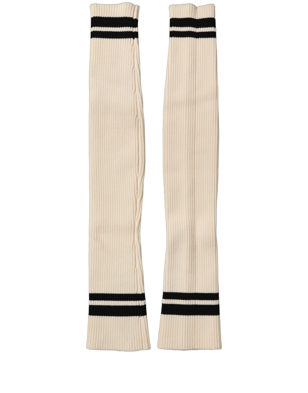 Women’s Dolce & Gabbana Cream Wool Thigh High Leg Warmer Accessory Socks