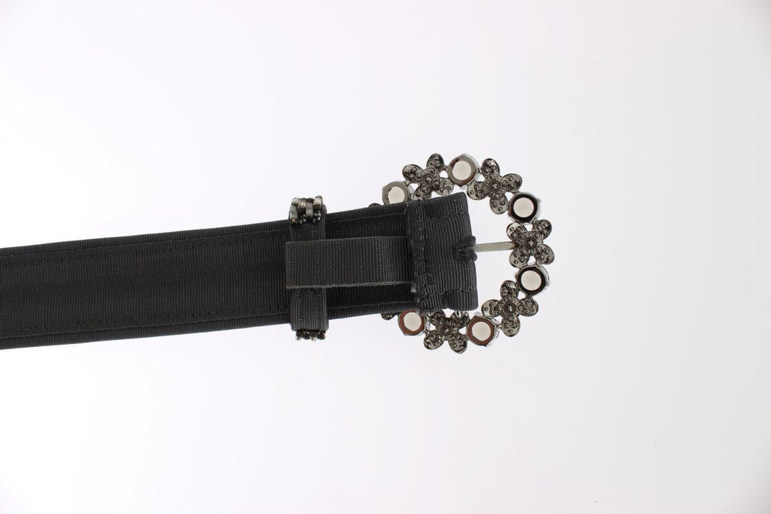 Women’s Dolce &amp; Gabbana Crystal Buckle Sequined Waist Belt