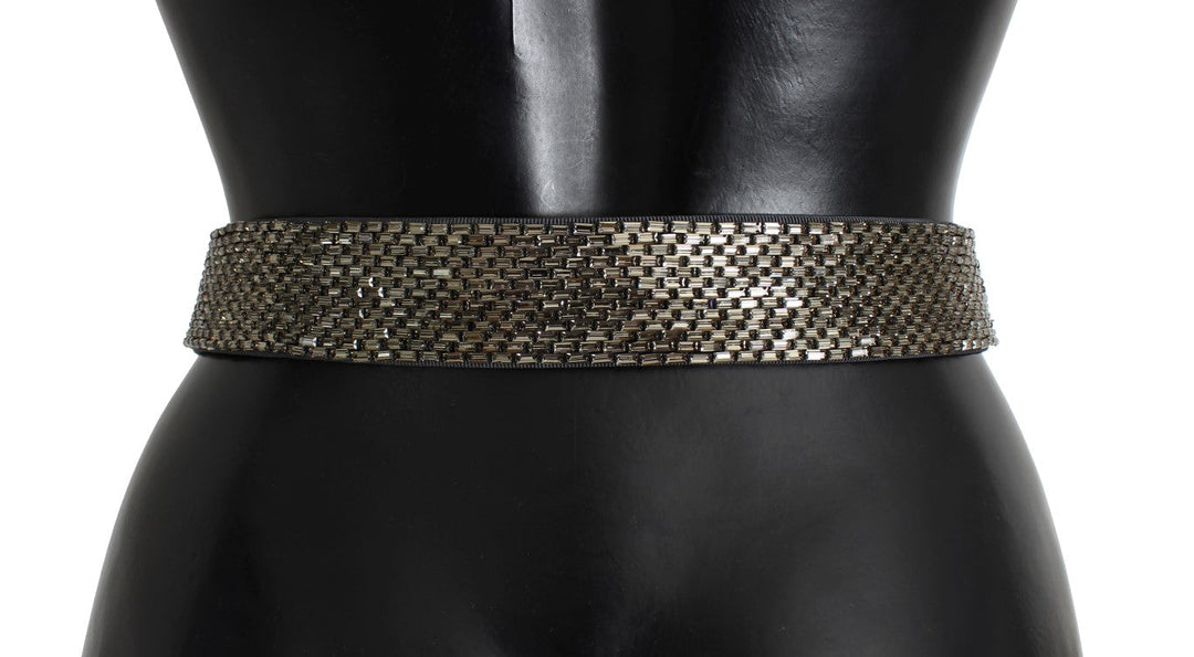 Women’s Dolce &amp; Gabbana Crystal Buckle Sequined Waist Belt