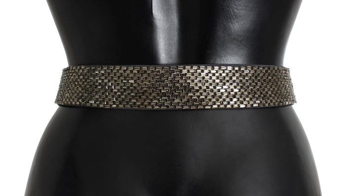 Women’s Dolce &amp; Gabbana Crystal Buckle Sequined Waist Belt