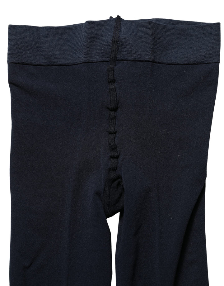 Women’s Dolce &amp; Gabbana Dark Blue Nylon Sheer Tights Stockings Socks