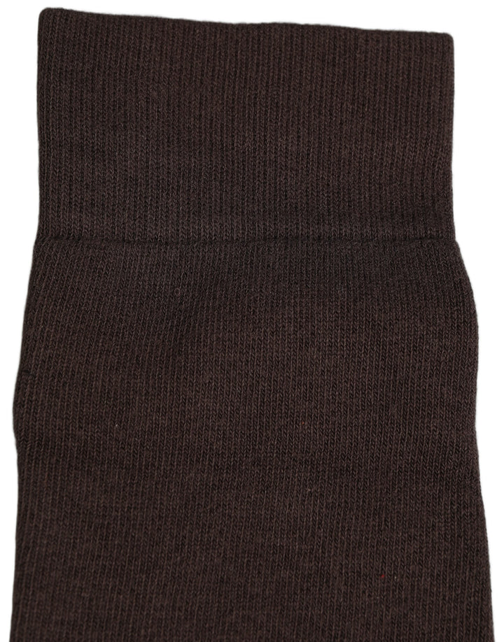 Women’s Dolce &amp; Gabbana Dark Brown Cotton Over the Calf Accessory Socks