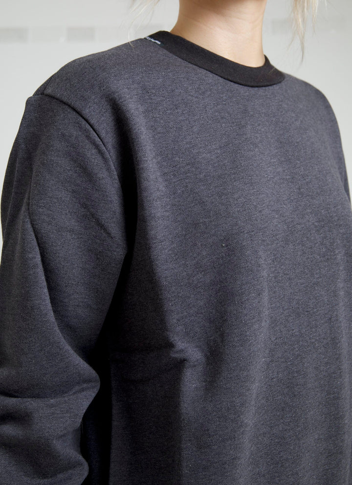 Women’s Dolce &amp; Gabbana Dark Gray Cotton Crew Neck Pullover Sweater