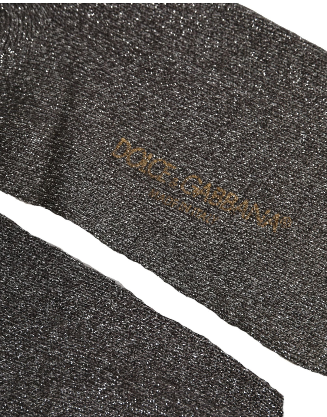 Women’s Dolce & Gabbana Dark Gray Viscose Logo Mid Calf Accessory Socks