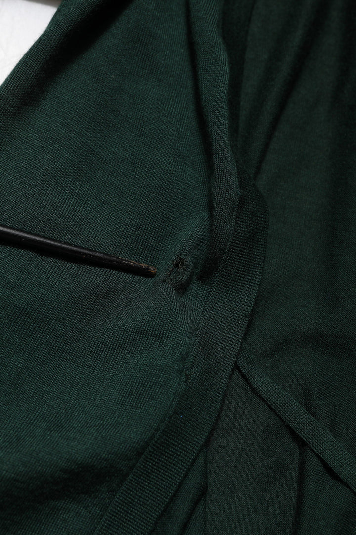 Women’s Dolce &amp; Gabbana Dark Green Cashmere Silk Cardigan Sweater