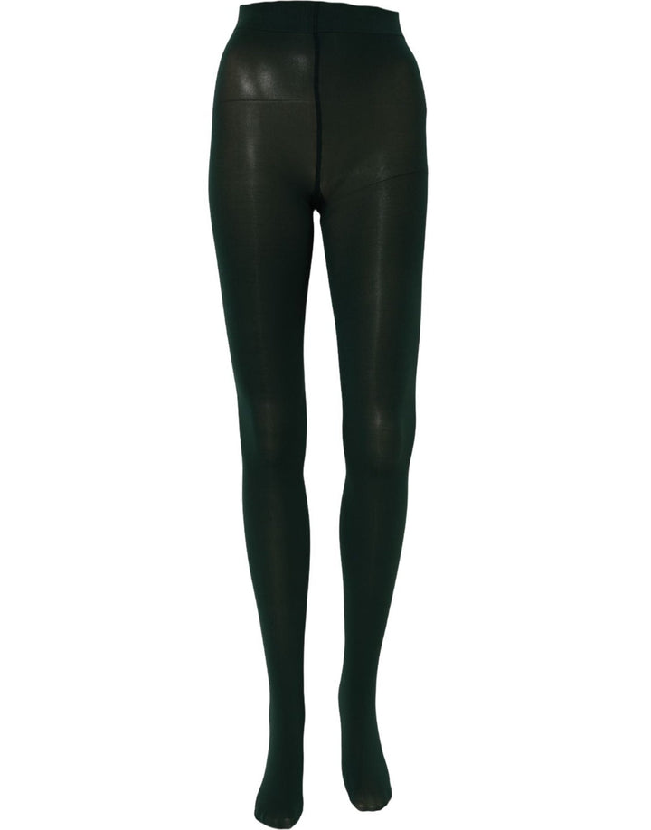 Women’s Dolce &amp; Gabbana Dark Green Nylon Tights Stocking Pantyhose Socks