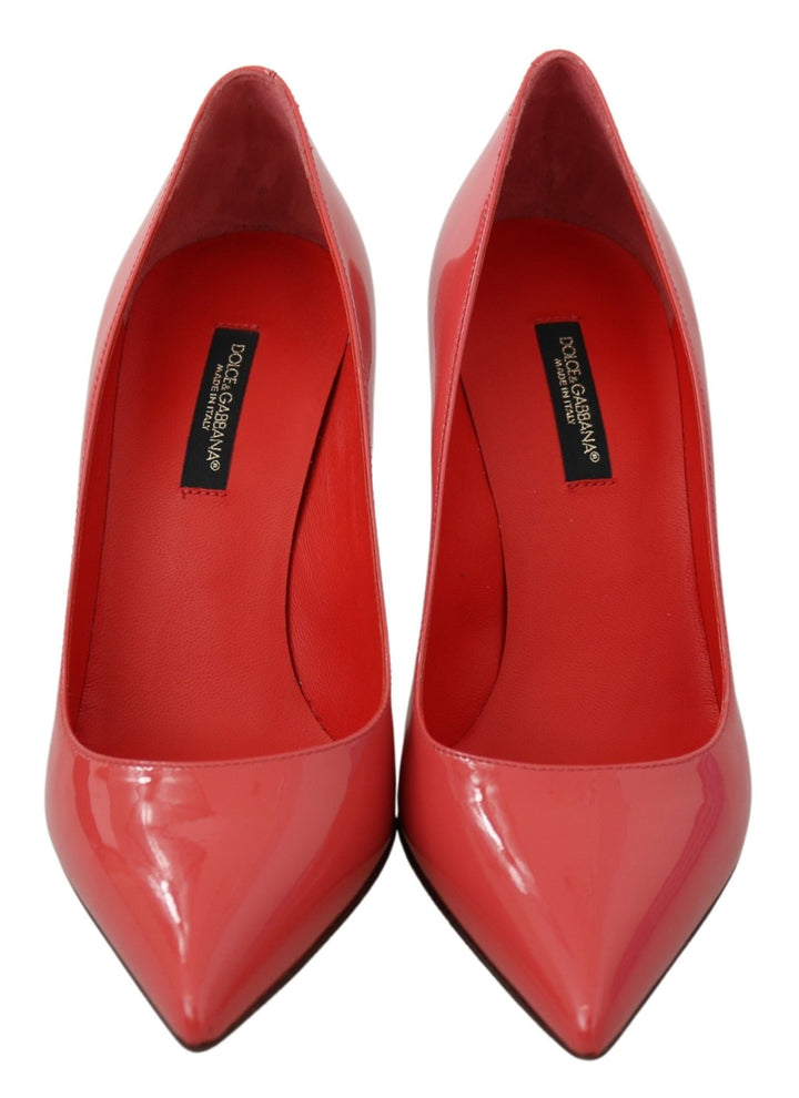 Women’s Dolce &amp; Gabbana Dark Pink Patent Leather Heels Pumps