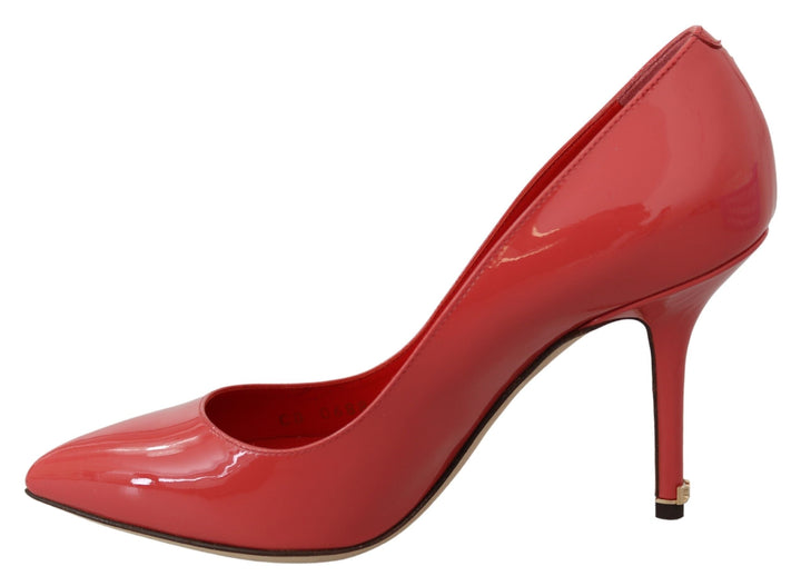 Women’s Dolce &amp; Gabbana Dark Pink Patent Leather Heels Pumps