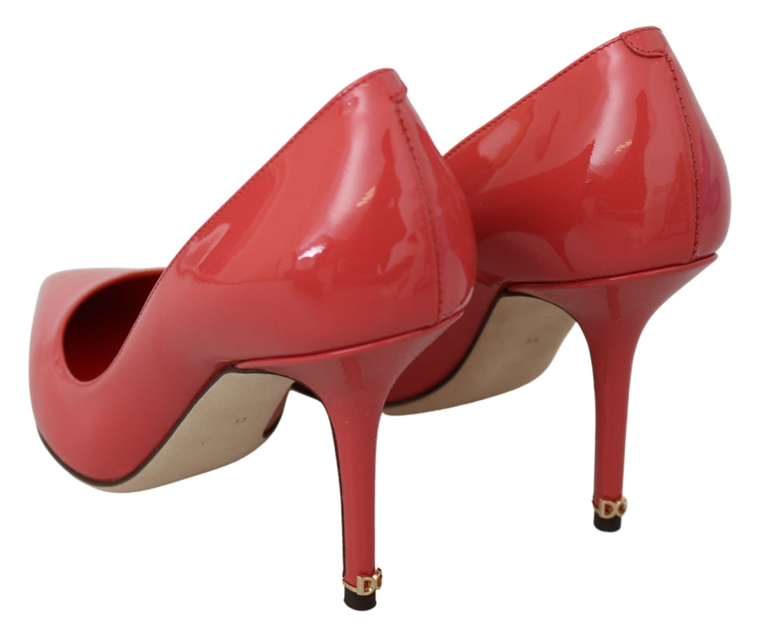 Women’s Dolce &amp; Gabbana Dark Pink Patent Leather Heels Pumps