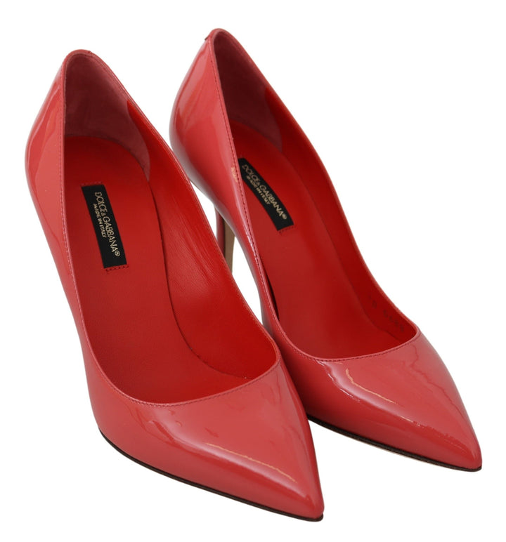 Women’s Dolce &amp; Gabbana Dark Pink Patent Leather Heels Pumps