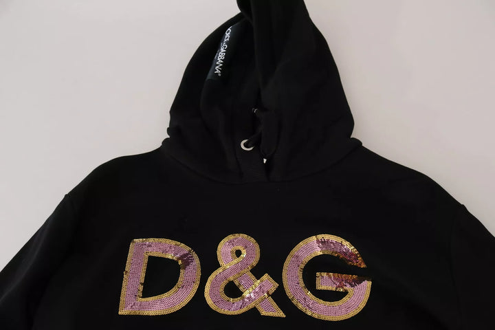 Women’s Dolce &amp; Gabbana Dg Sequined Hooded Pullover Sweater