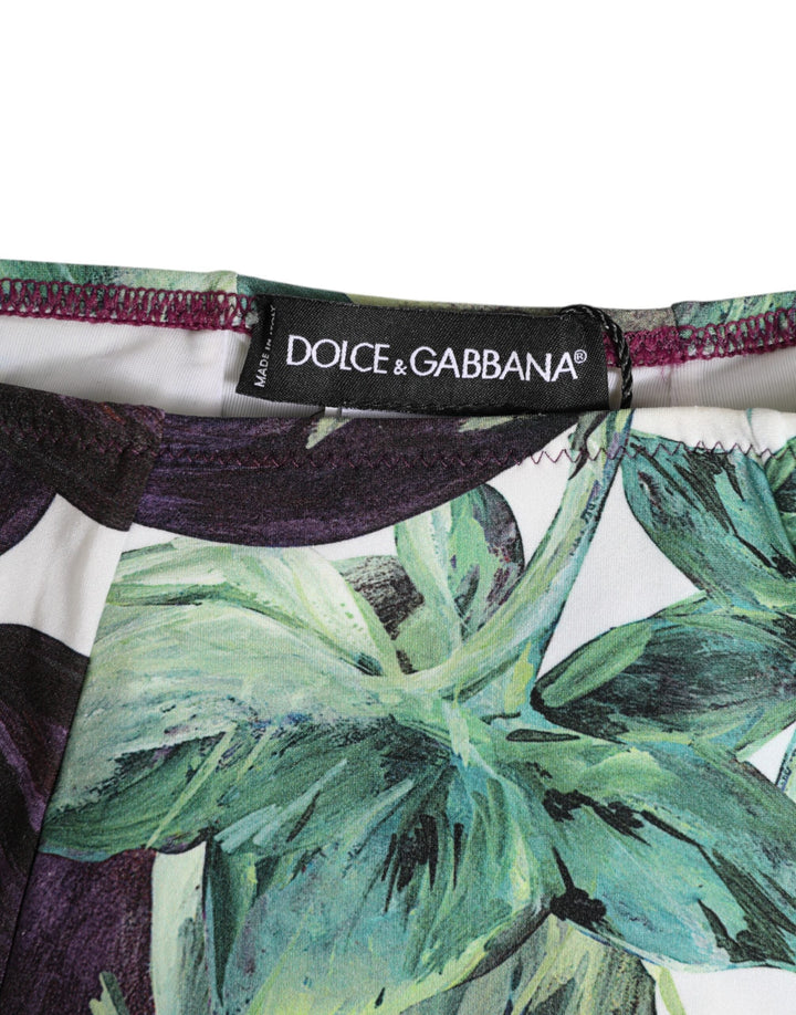 Women’s Dolce &amp; Gabbana Eggplant Print High-waist Briefs Underwear