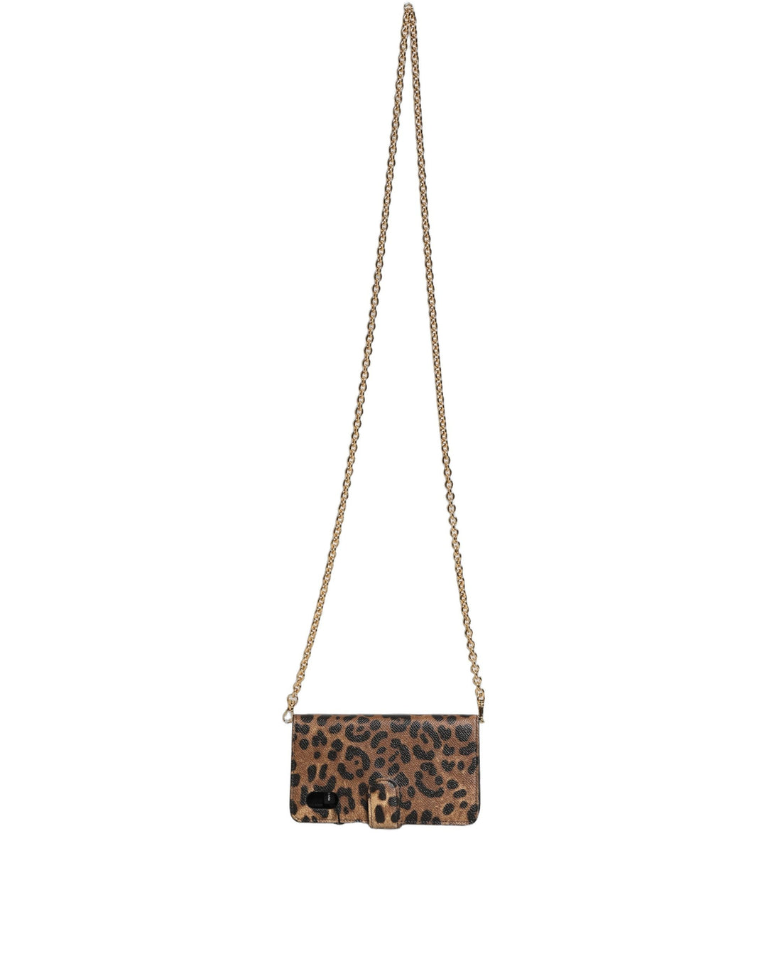 Women’s Dolce &amp; Gabbana Flip Cover Brown Leopard Crystal Iphone x - Xs Case