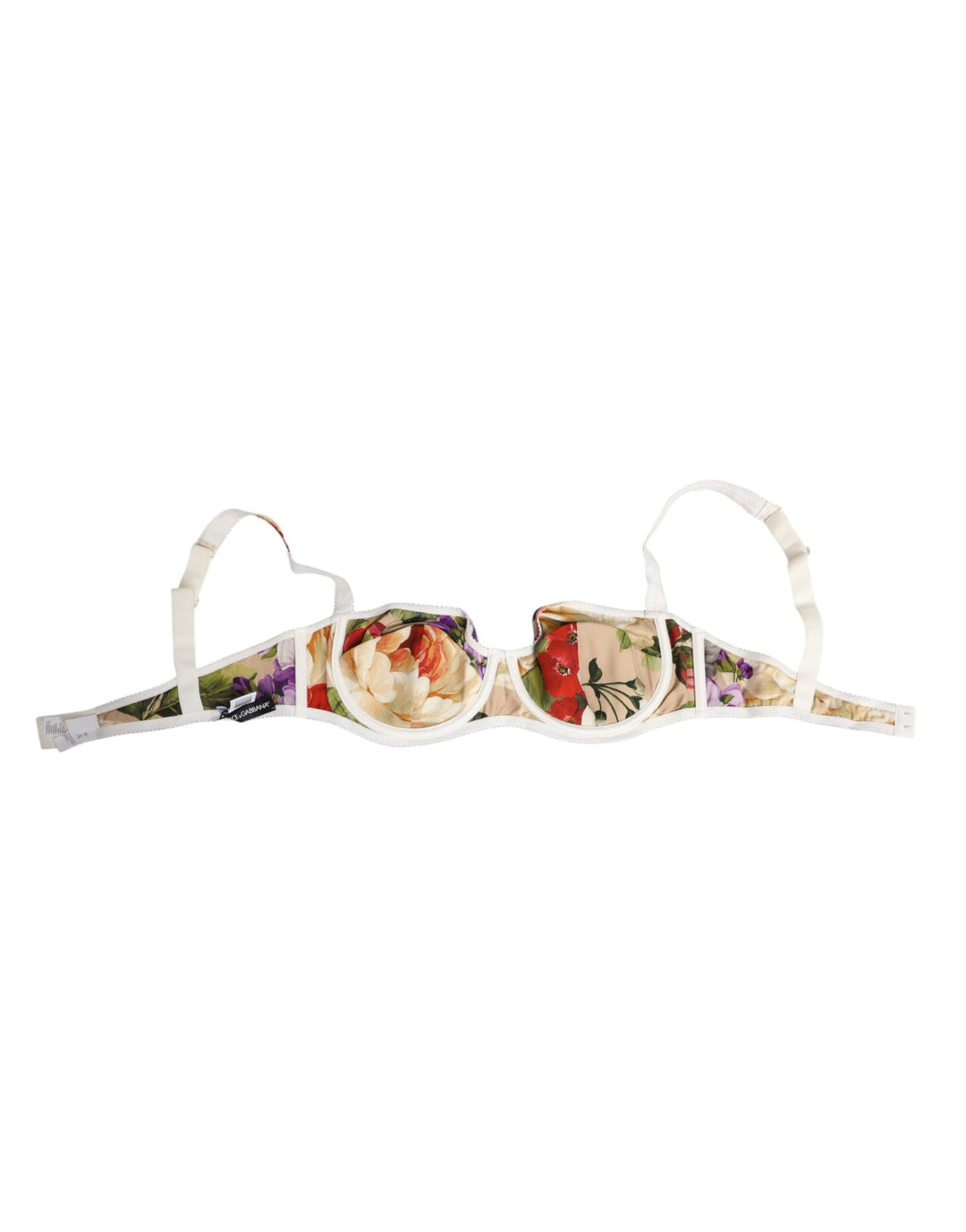 Women’s Dolce &amp; Gabbana Floral Print Semi Padded Balconette Bra Underwear