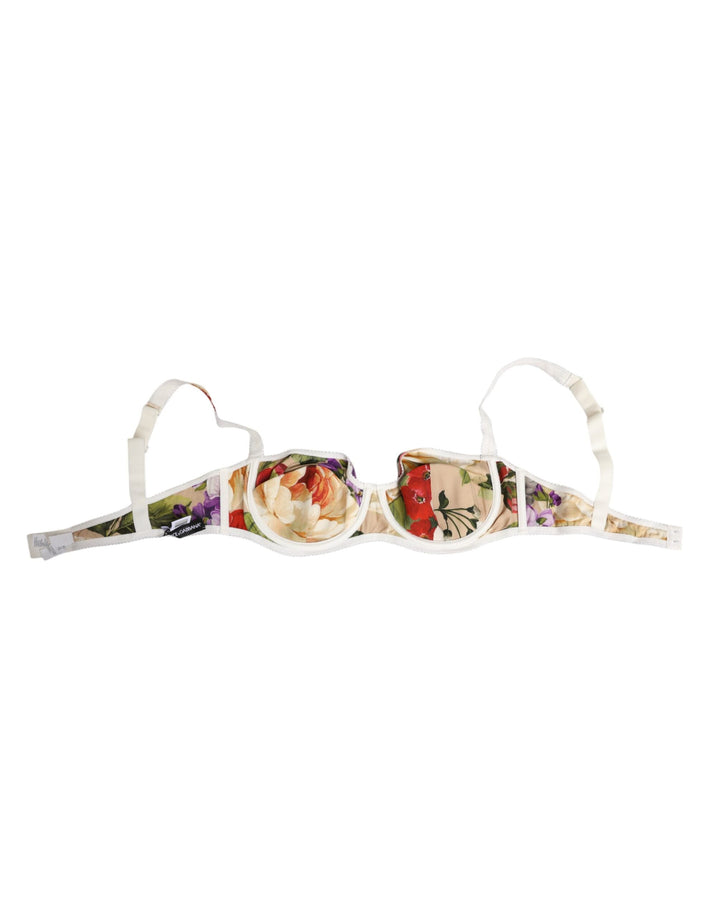 Women’s Dolce &amp; Gabbana Floral Print Semi Padded Balconette Bra Underwear