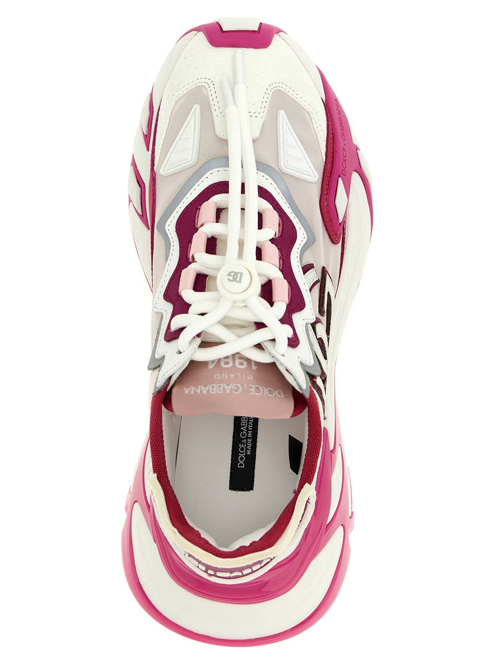 Dolce &amp; Gabbana Fuchsia Viscose Athletic Sneakers