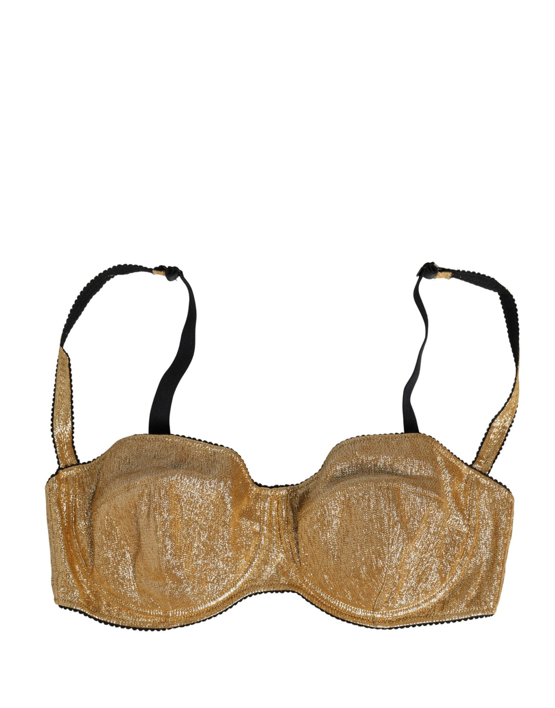 Women’s Dolce &amp; Gabbana Gold Semi-pad Underwire Balconette Bra Underwear